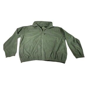 Weatherproof Mens Bomber Jacket Mens Sz LRG  Full Zip Faux Suede Owens-Corning